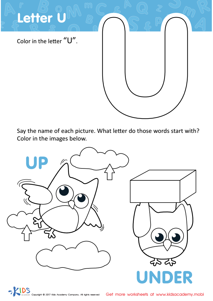 Letter u printable letter u coloring sheet free letter u template print out