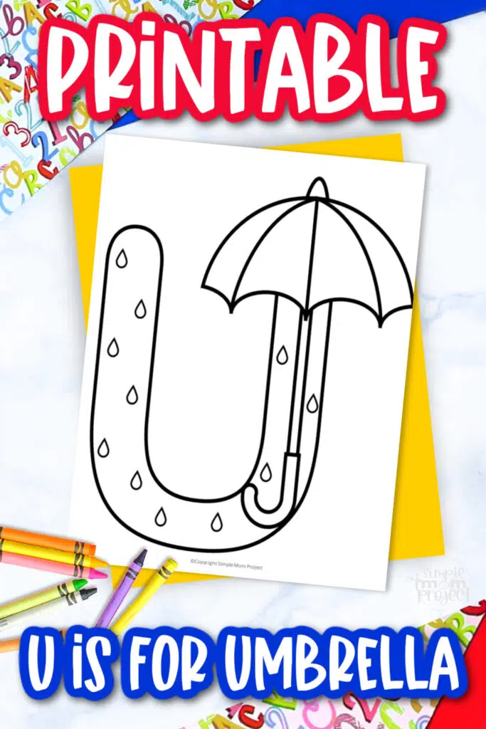 Free printable letter u coloring page â simple mom project