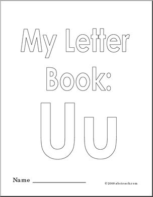 Coloring pages my letter u coloring book