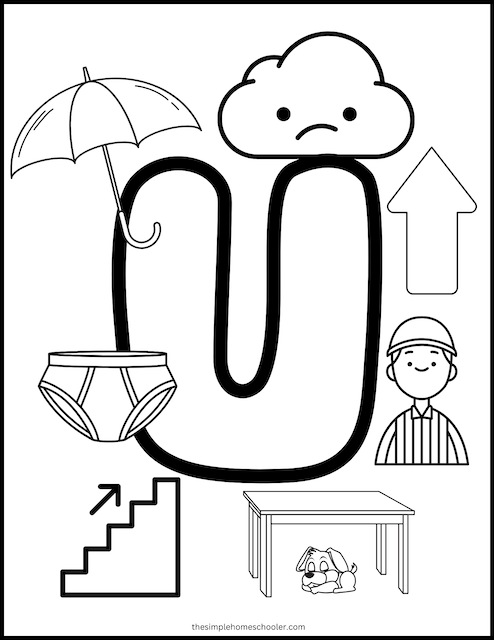 Letter u worksheets free easy print