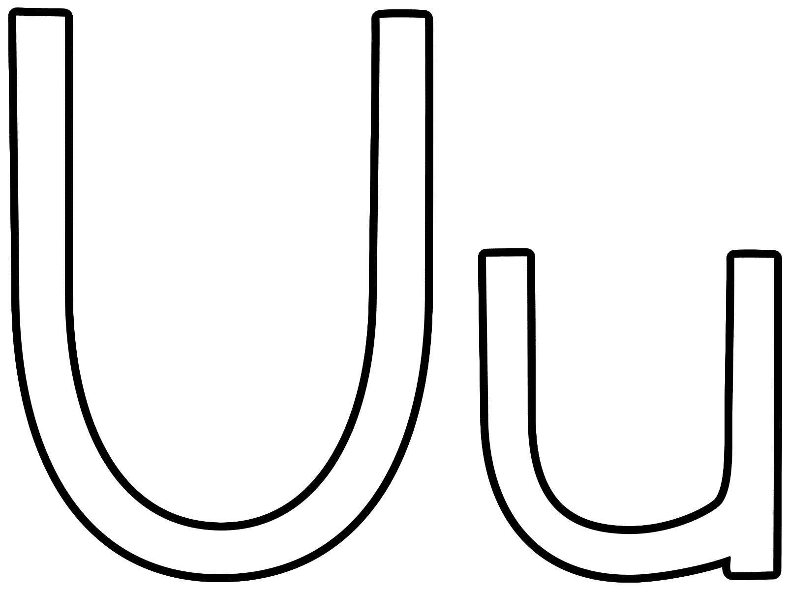 Letter u