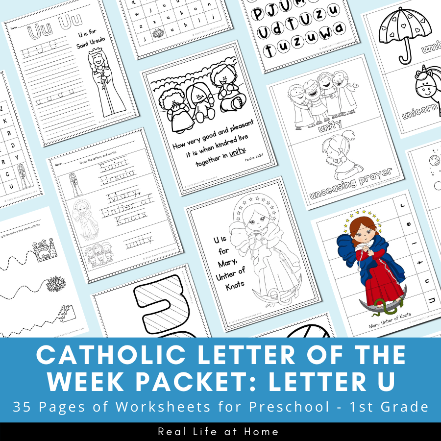 Letter u â catholic letter of the week worksheets and coloring pages