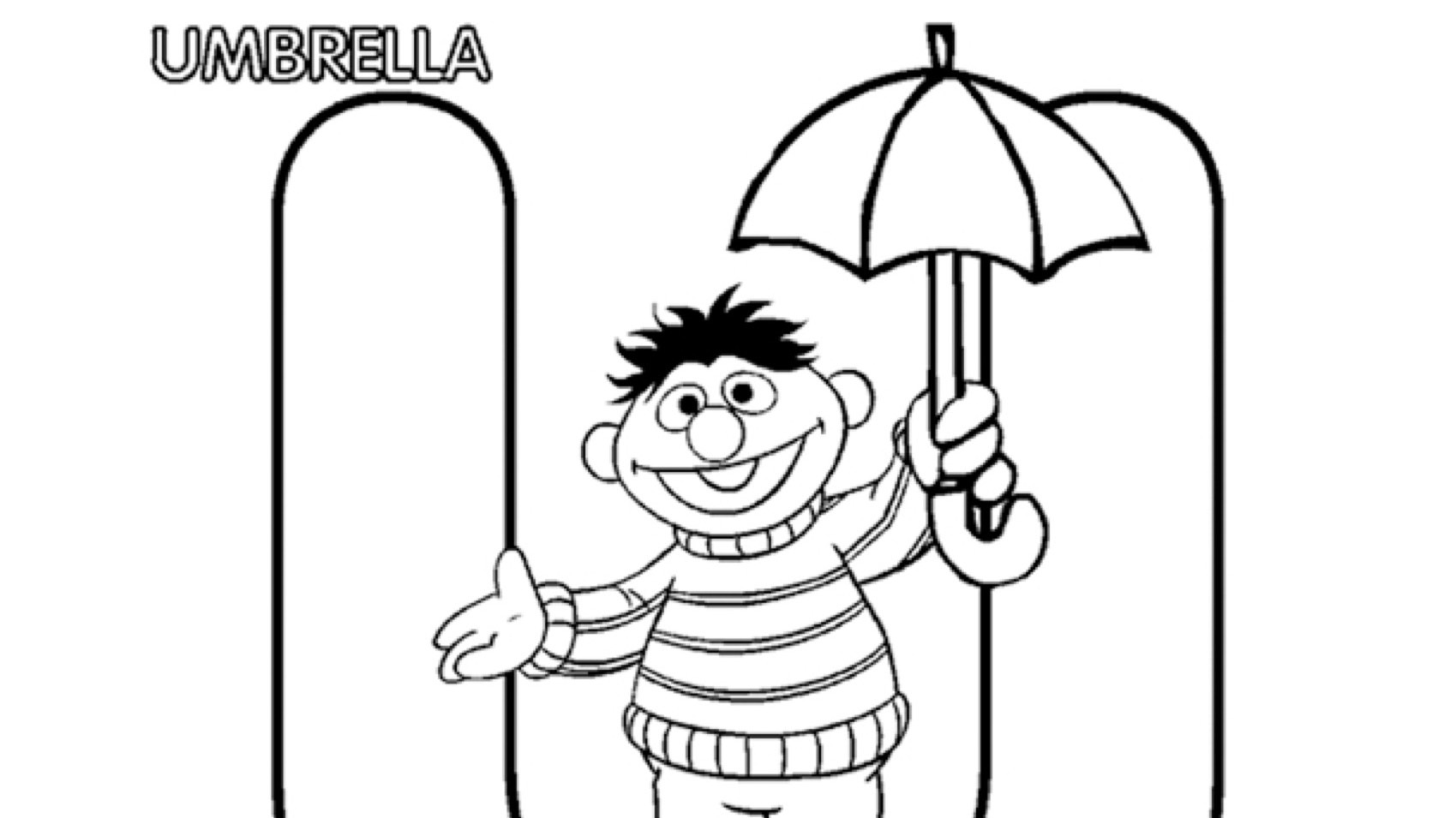 The letter u coloring page kids coloringâ kids for parents