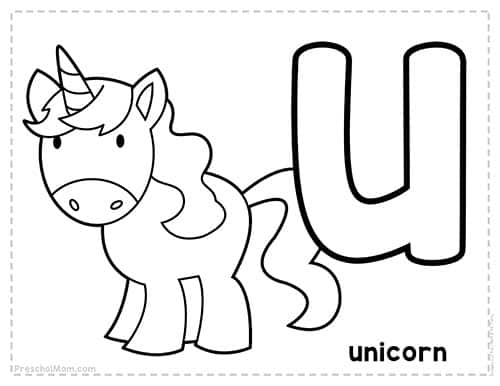 Alphabet coloring pages