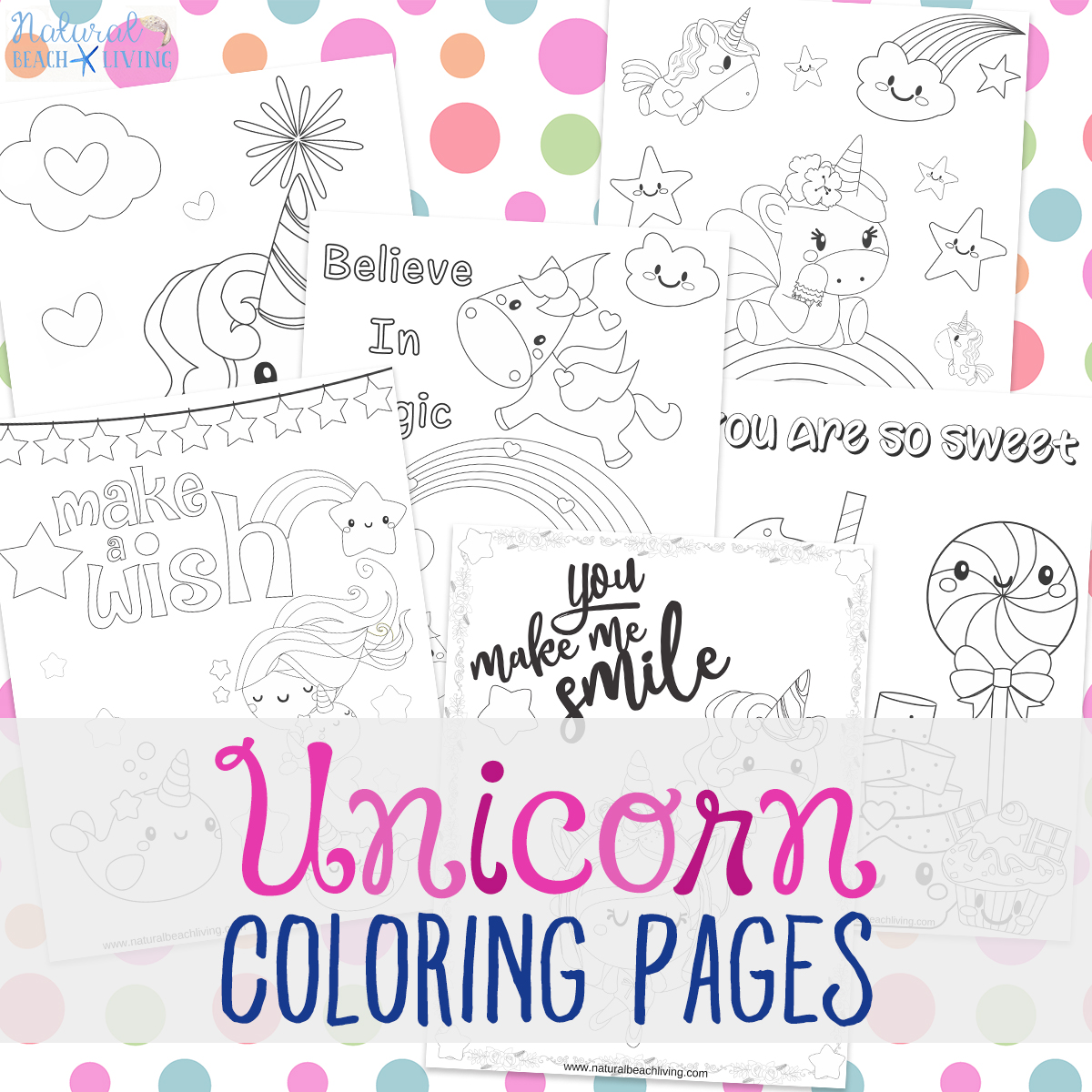 Free unicorn coloring pages unicorn preschool theme activities and cute unicorn printables