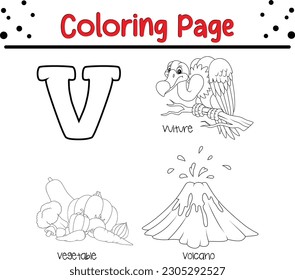 V coloring page images stock photos d objects vectors