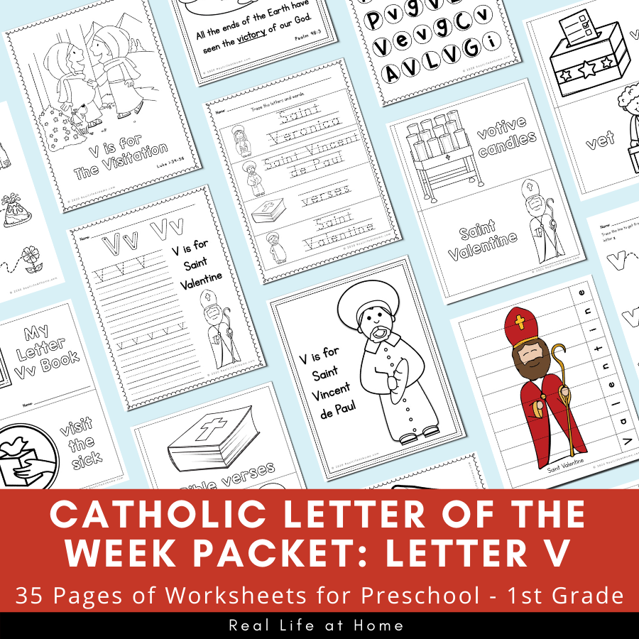 Letter v â catholic letter of the week worksheets and coloring pages