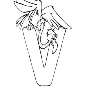 Letter v coloring pages printable for free download