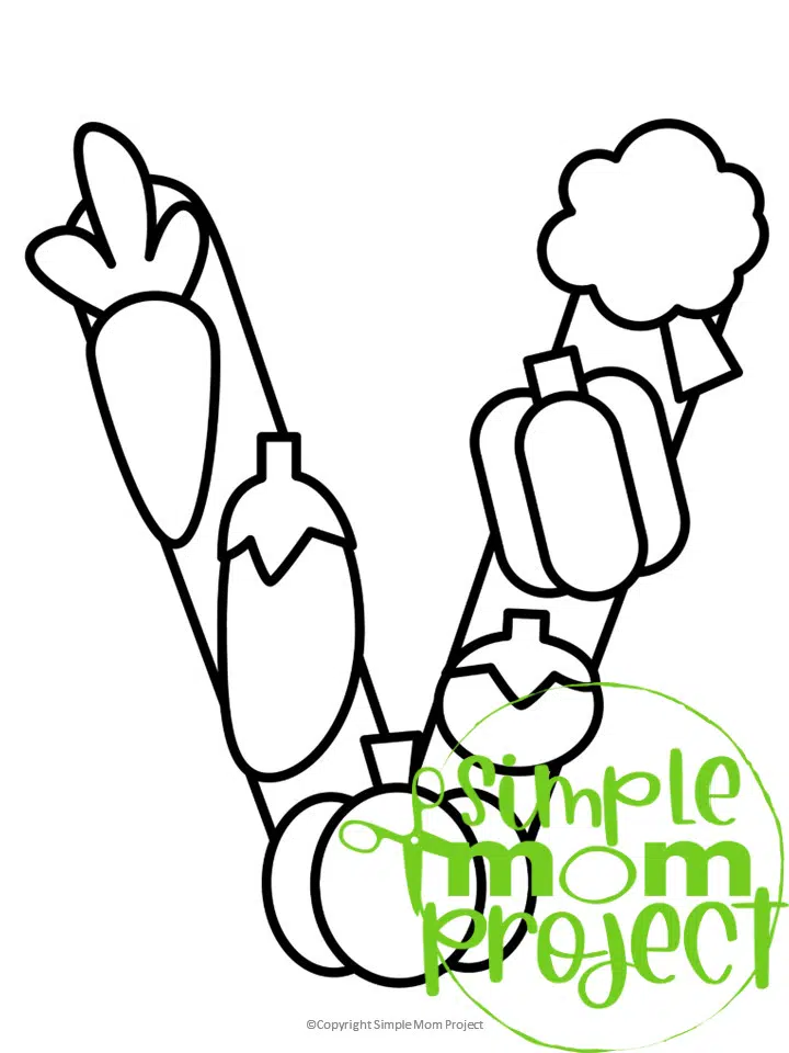 Free printable letter v coloring page â simple mom project