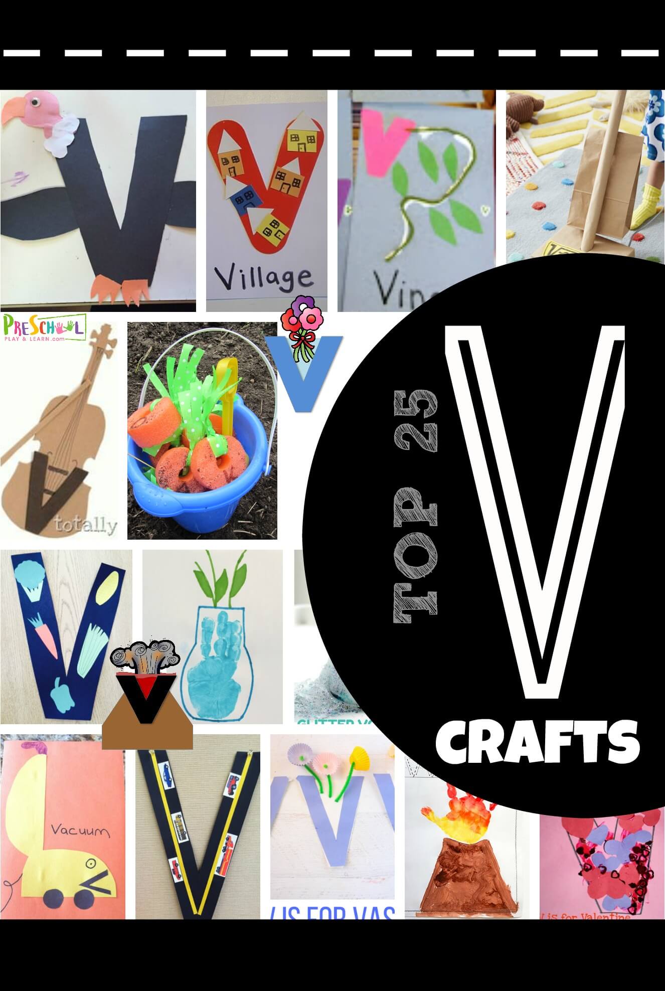Top letter v crafts and activities for preschoolers