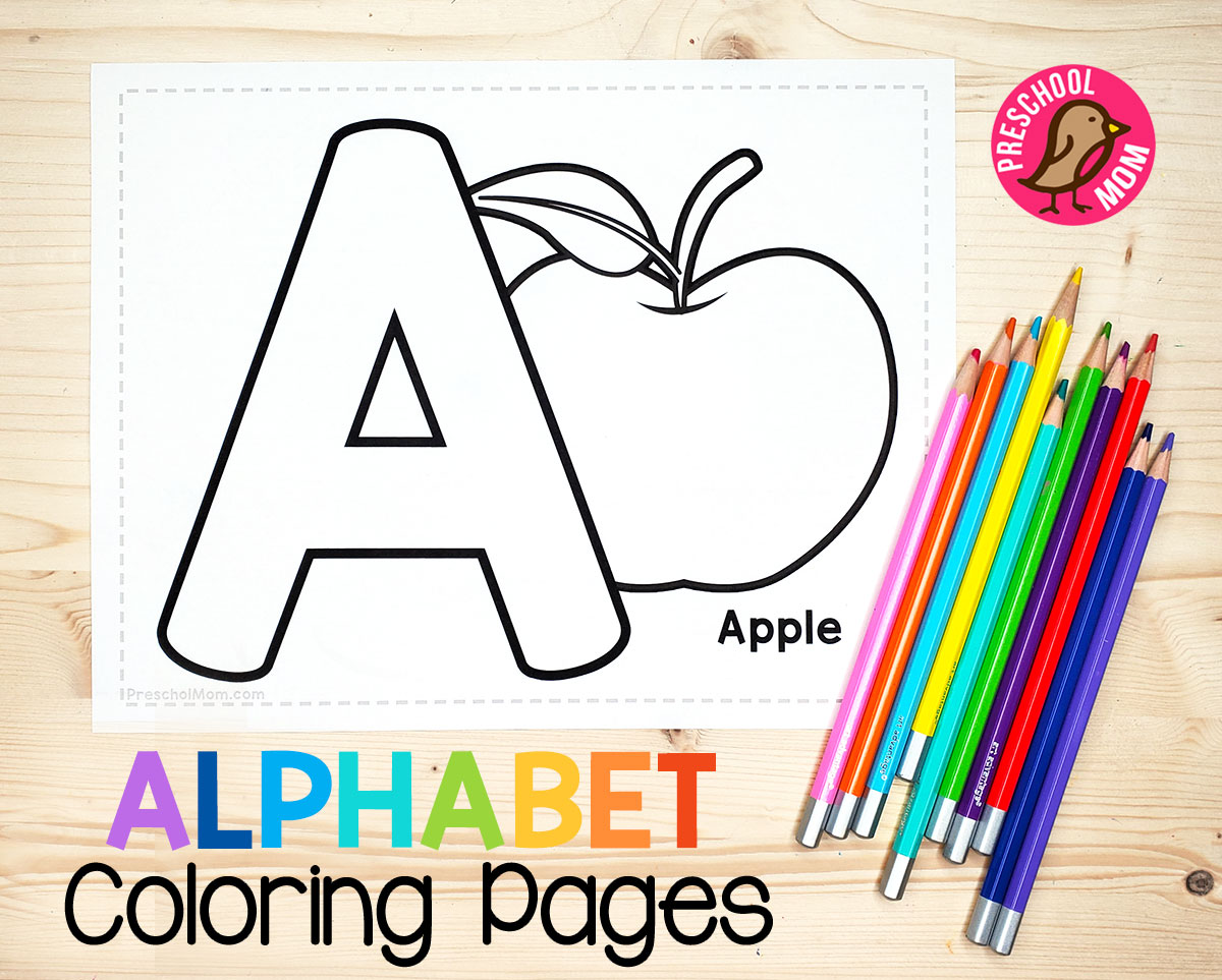 Alphabet coloring pages