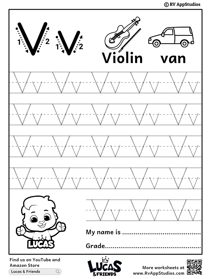 Alphabet vv letter printable letter vv tracing worksheets