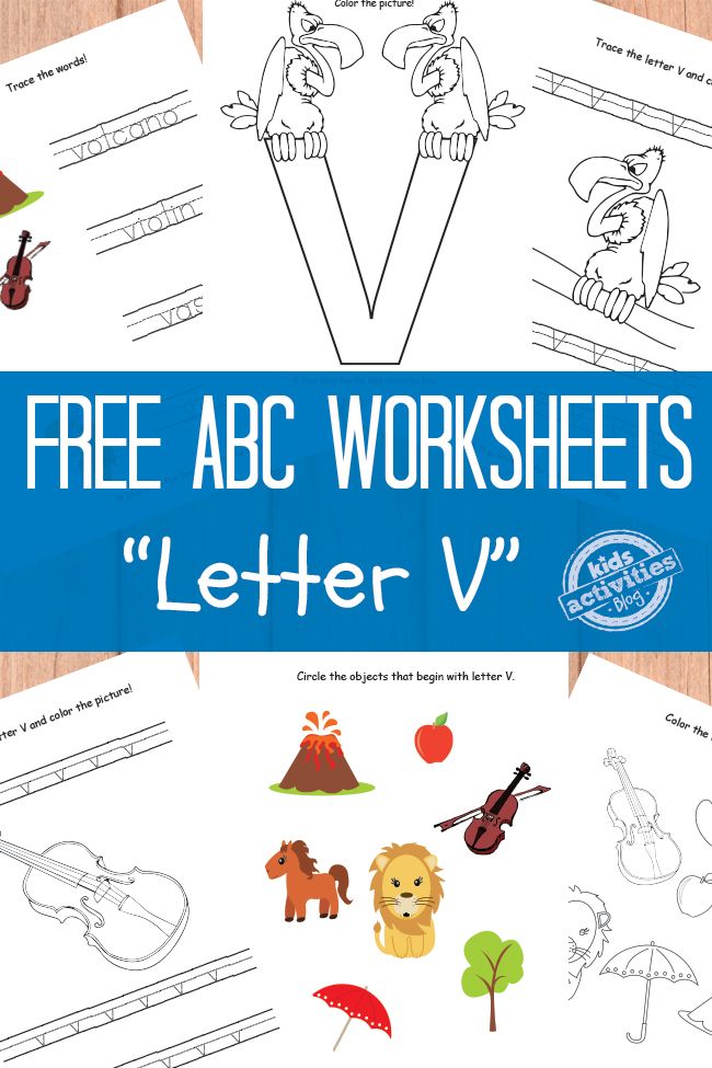 Free letter v worksheets for preschool kindergarten letter v worksheets letter v printable activities for kids