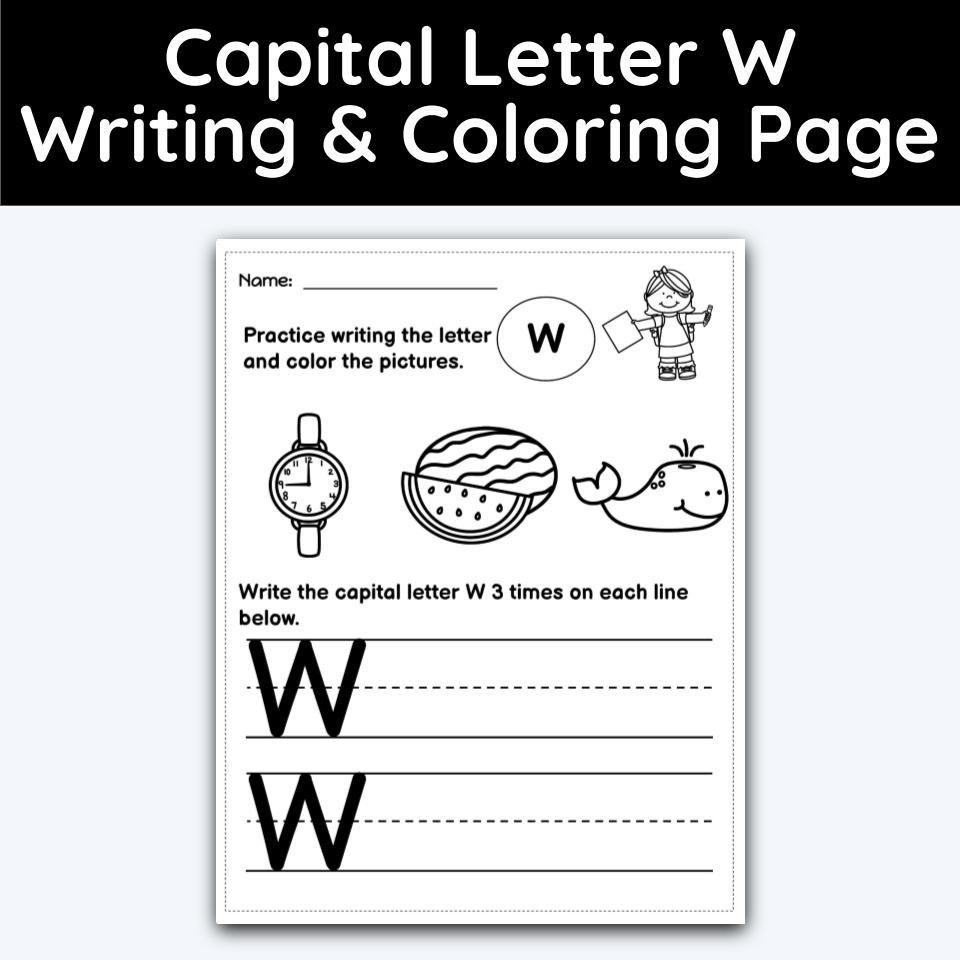 Capital letter w