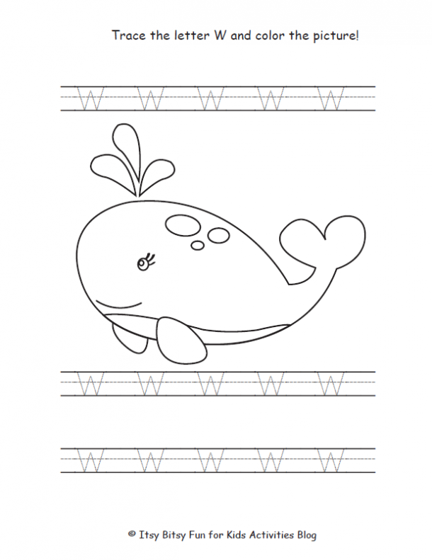 Free letter w worksheets for preschool kindergarten kids activities blog