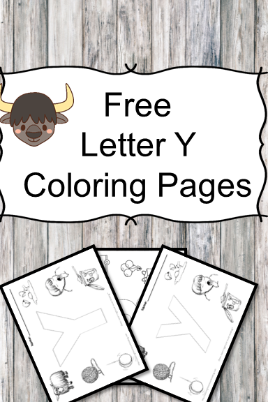 Letter y coloring pages