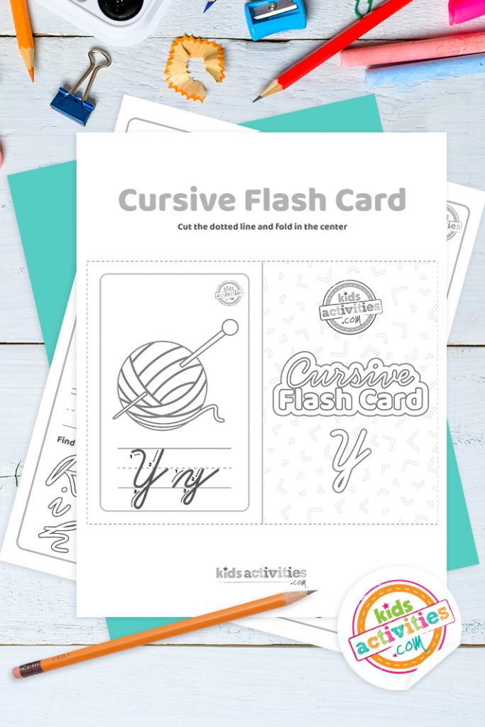 Cursive y worksheets