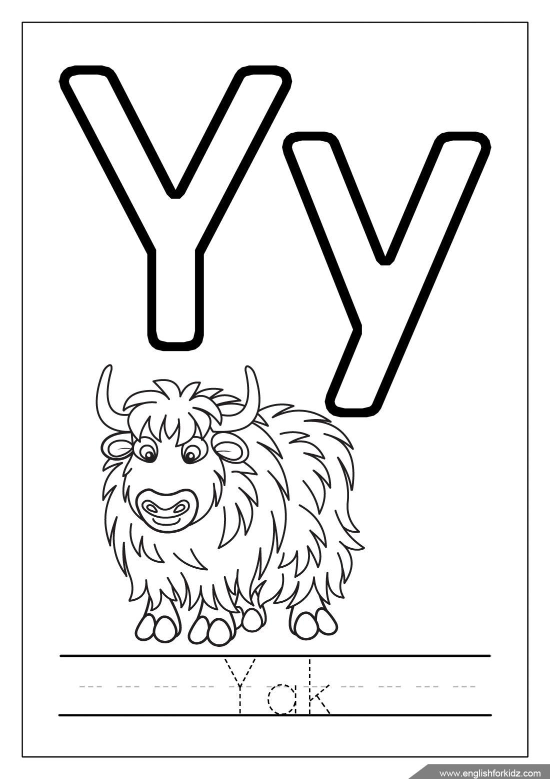 English for kids step by step alphabet coloring pages letters u