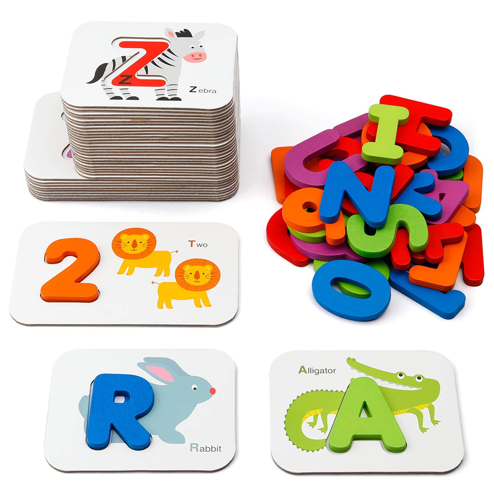 Coogam numbers and alphabets flash cards set