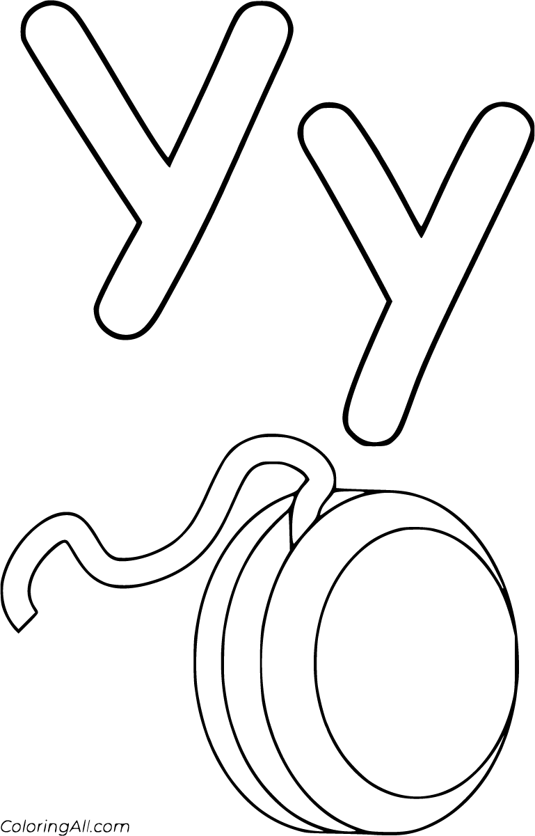 Letter y coloring pages alphabet coloring pages abc coloring pages free printable letters