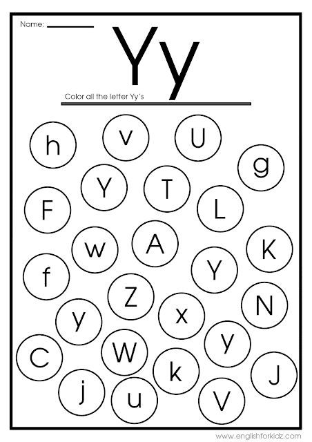 English for kids step by step letter y worksheets flash cards coloring pages