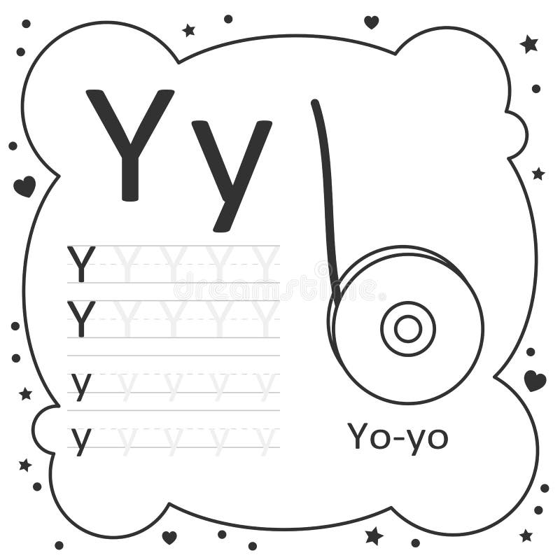 Tracing letter y stock illustrations â tracing letter y stock illustrations vectors clipart