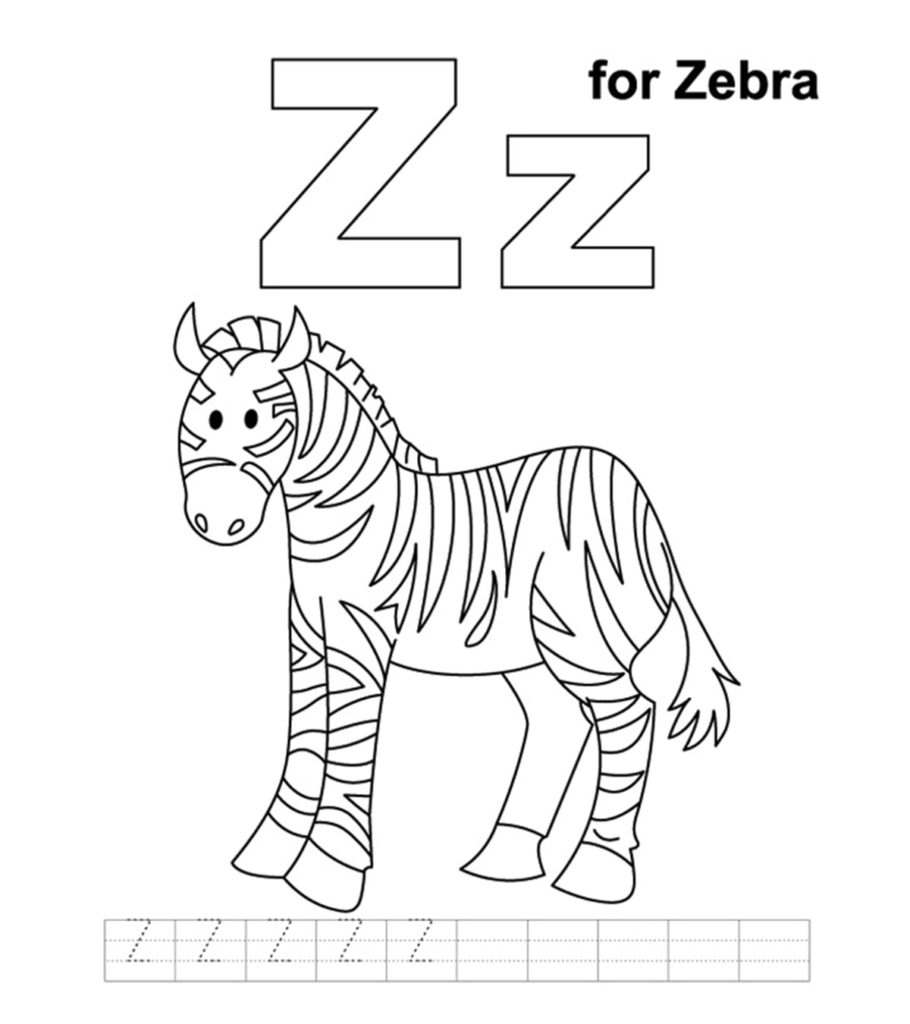 Top free printable letter z coloring pages online