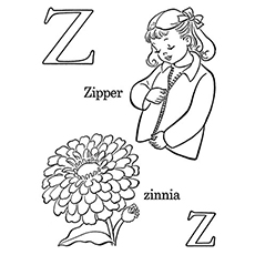 Top free printable letter z coloring pages online