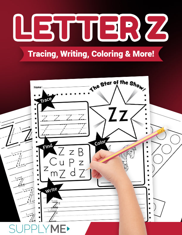 Letter z worksheets bundle