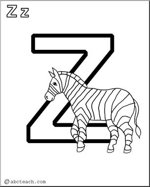 Coloring page alphabet