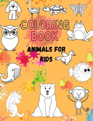 Coloring book animals for kids my first big book of easy educational coloring pages of animal letters a to z for boys girls little kids preschool paperback penguin bookshop