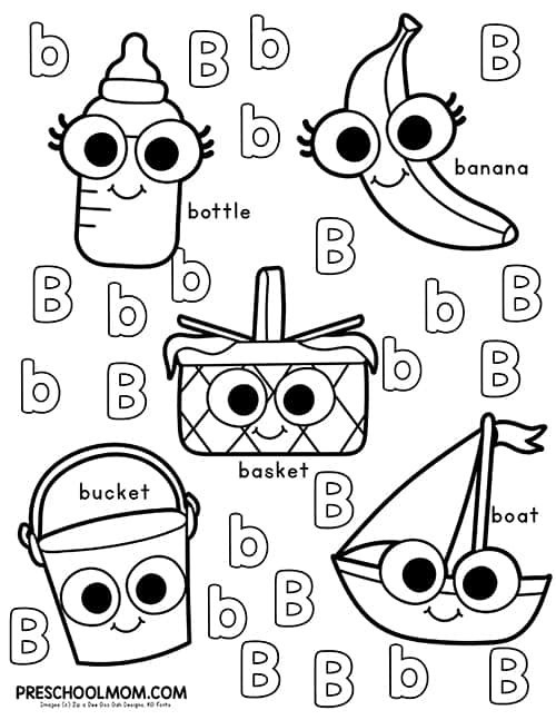 Alphabet coloring pages