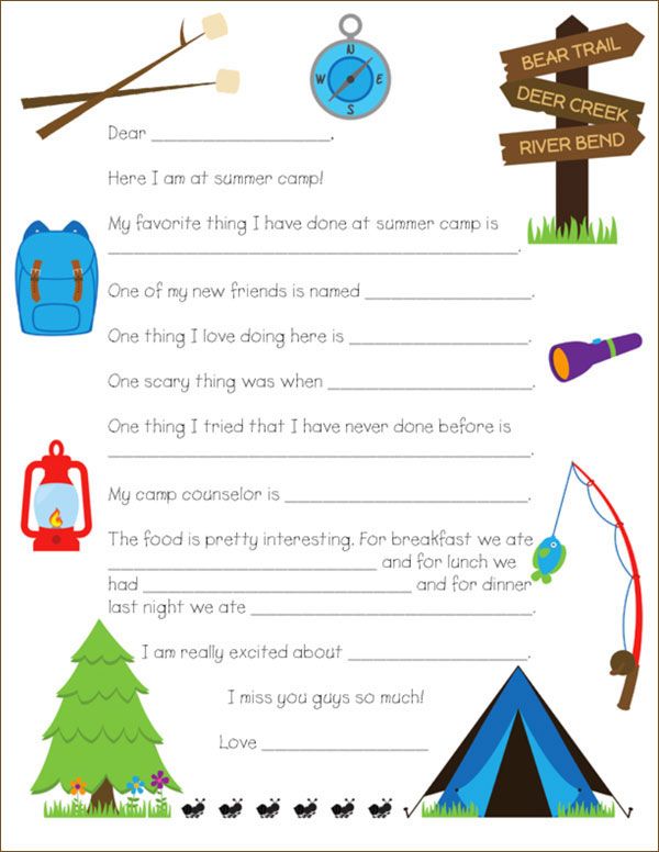 Printable camp letter template current blog camp letters letter templates art activities for kids