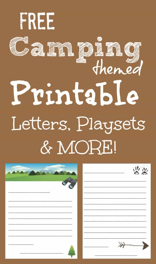 Free printable camping letters for summer camp