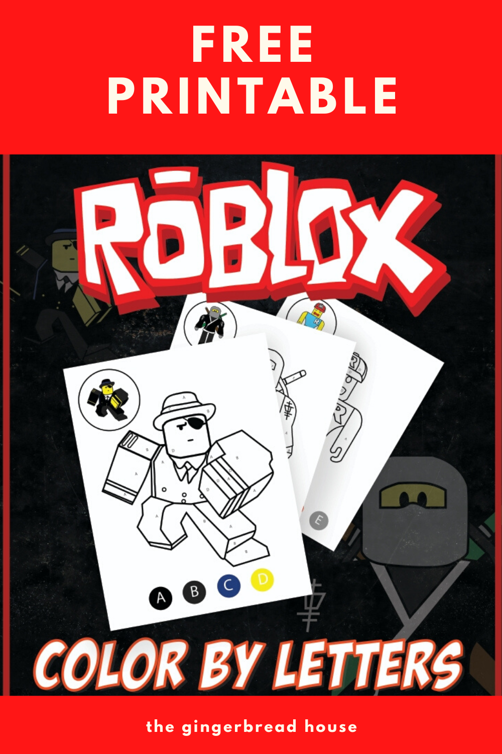 Free roblox louring sheets for kids