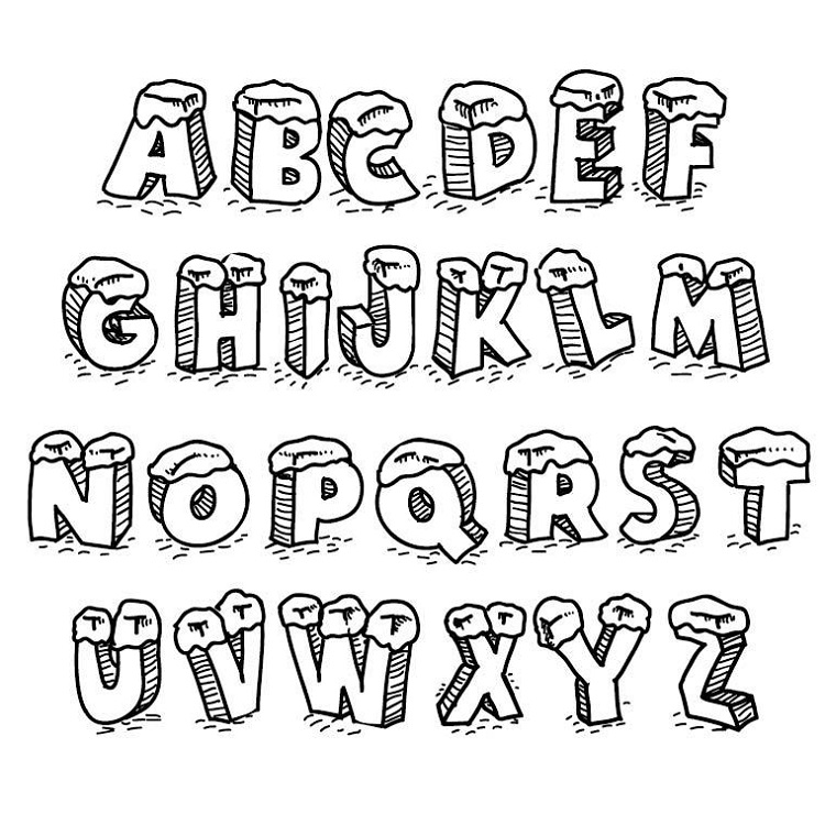 Alphabet coloring sheets a to z activity shelter