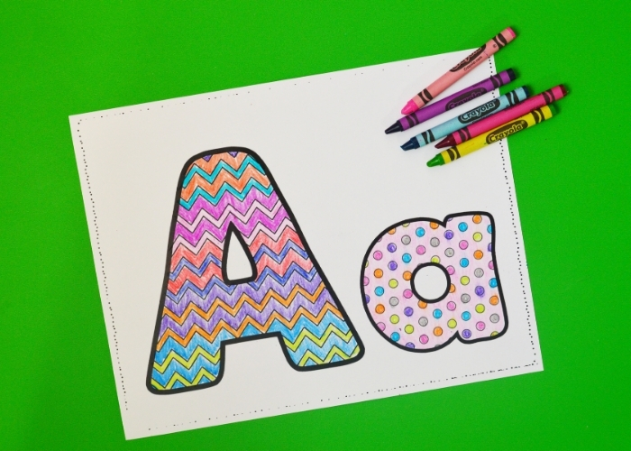 Free printable alphabet coloring pages