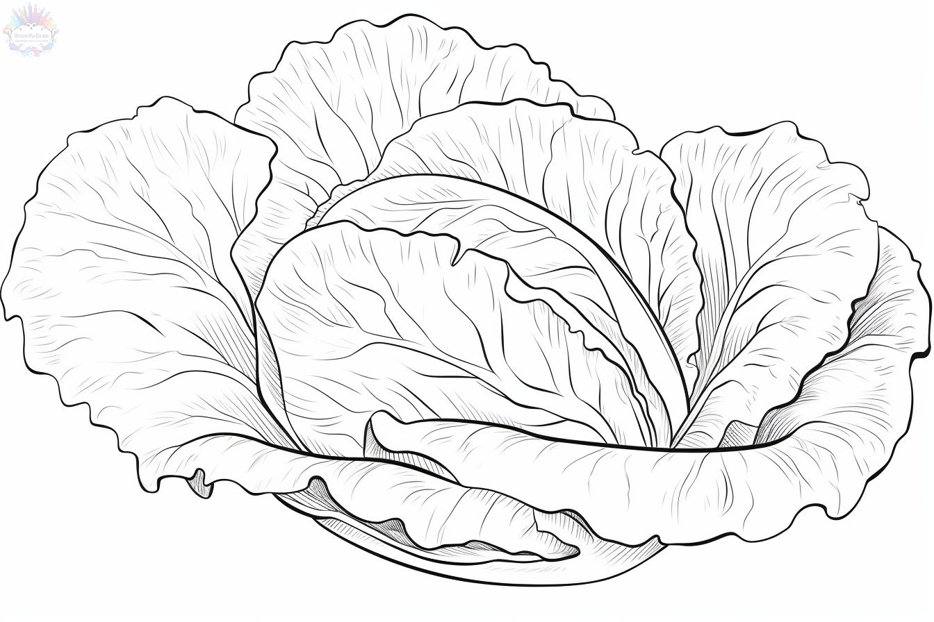 Lettuce coloring pages