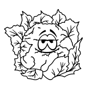 Cauliflower coloring pages printable for free download