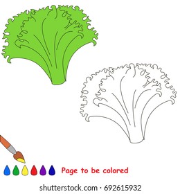 Lettuce be colored coloring book preschool stock vector royalty free