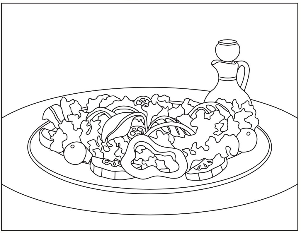 Lettuce coloring pages