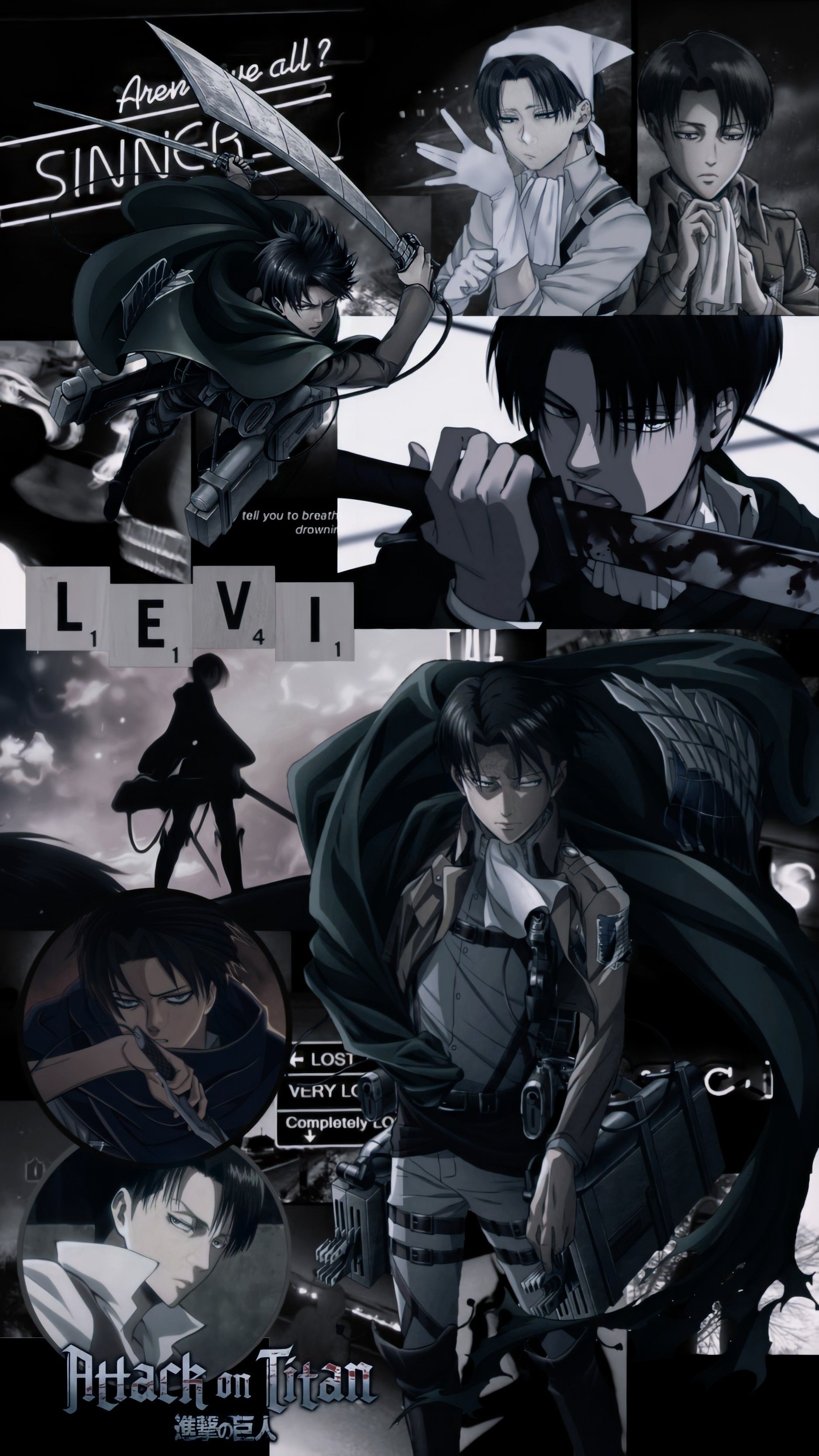 Attack on titan levi ackerman aesthetic lockscreen personajes de anime capitãn levi fotos manga