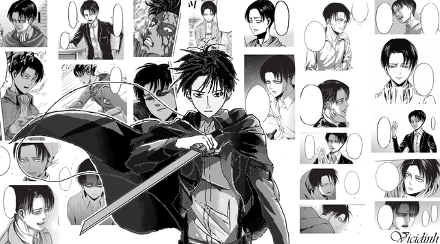 Levi manga wallpaper oc designed by me rshingekinokyojin