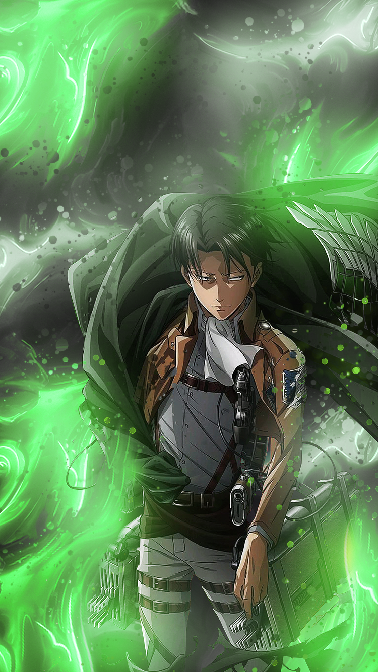 I made levi wallpaper for mobile rshingekinokyojin