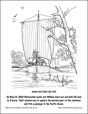 Free lewis and clark worksheets and coloring pages