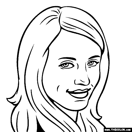 Faous actress coloring pages