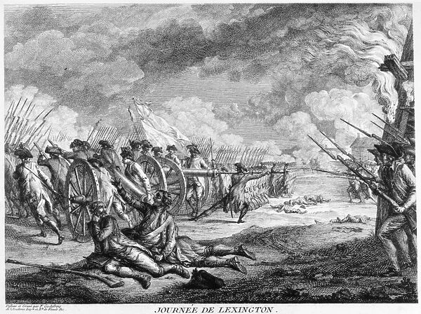 Battle of lexington a french depiction of the battle