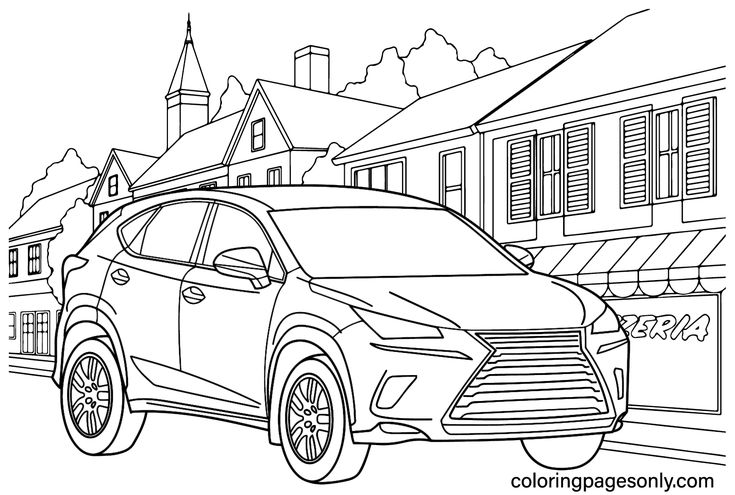 Lexus coloring pages lexus coloring pages luxury suv