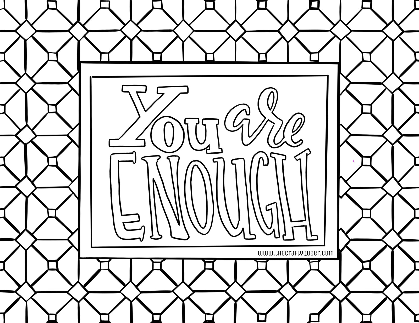 Free coloring pages â the crafty queer