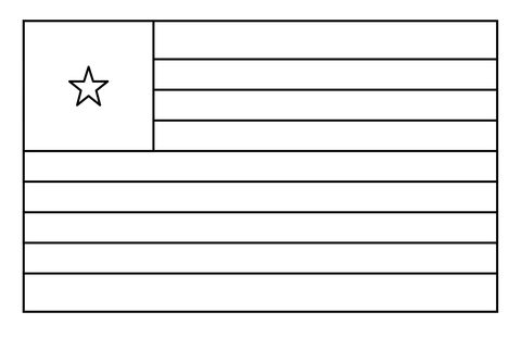 Flag of liberia emoji coloring page free printable coloring pages